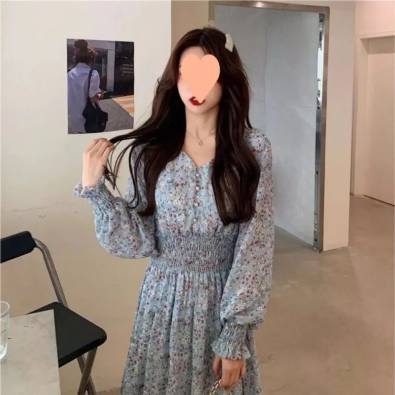 Floral Chiffon Summer Dresses for Women Elegant and Chic Fashion for Casual, Beach, Party, and Formal Occasions Korean Style 